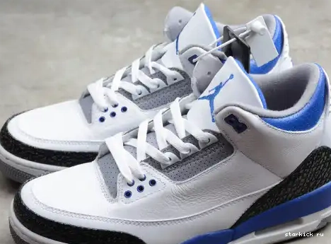 CT8532-145 RETRO CT8532-145 WHITE BLUE AIR 3 JORDAN 0602